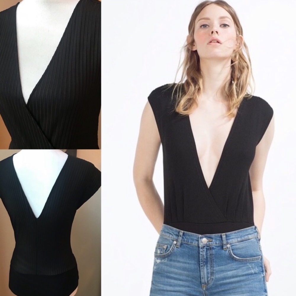 Ribbed Zara bodysuit